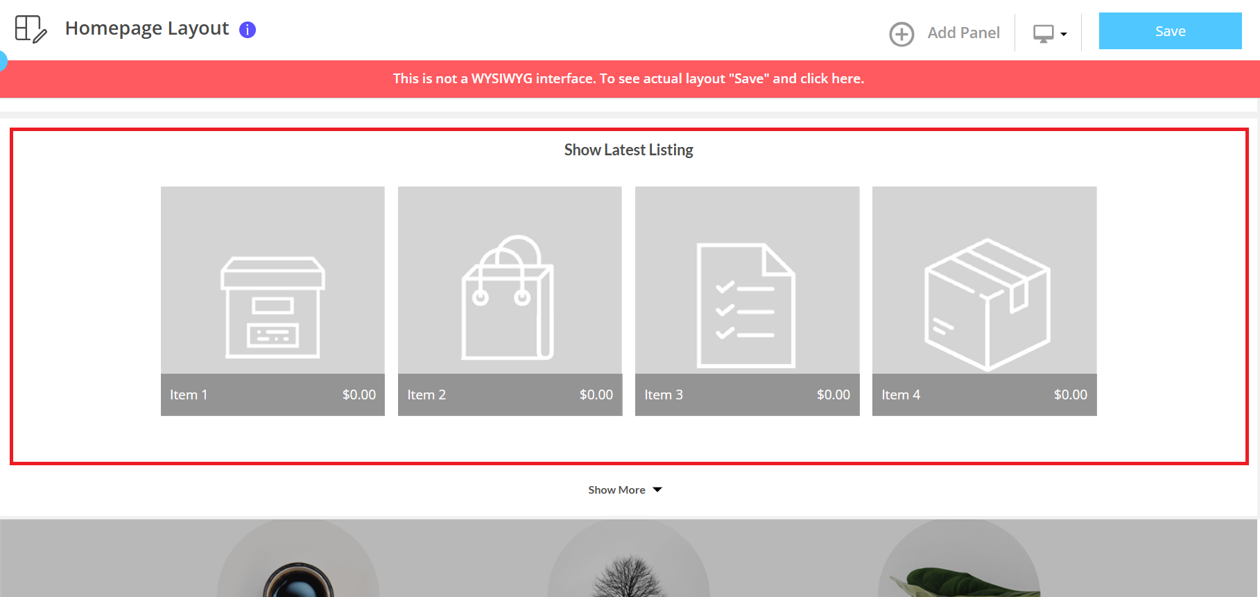 homepage layout latest listings.bmp